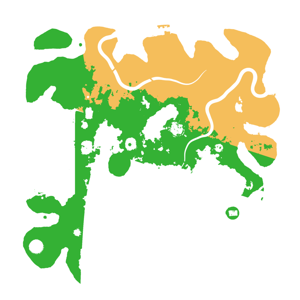 Biome Rust Map: Procedural Map, Size: 3700, Seed: 2113781598