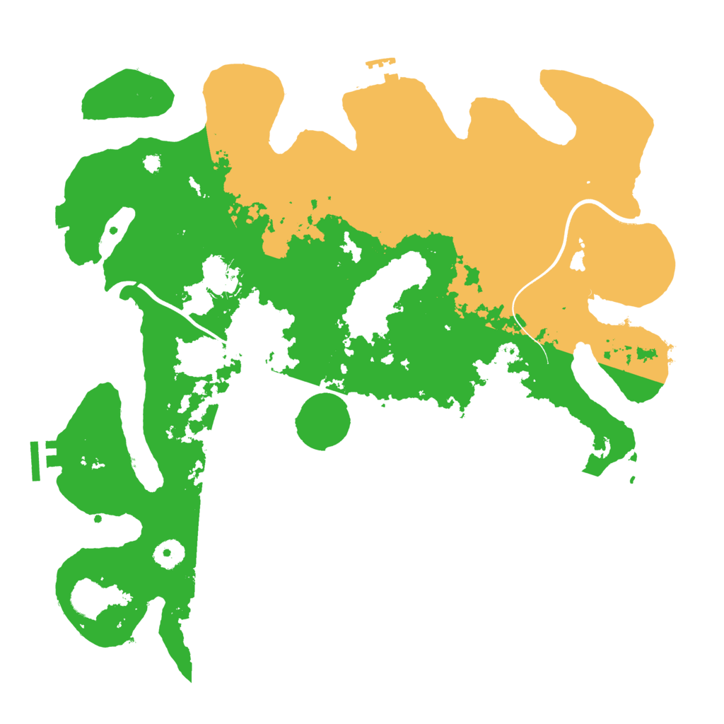 Biome Rust Map: Procedural Map, Size: 3700, Seed: 2113781598