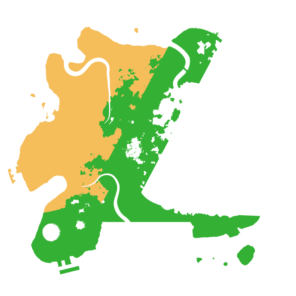 Biome Rust Map: Procedural Map, Size: 3000, Seed: 22570