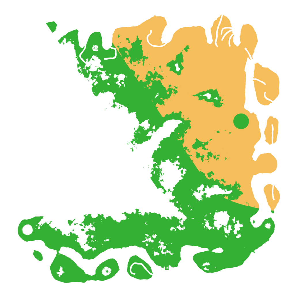 Biome Rust Map: Procedural Map, Size: 5000, Seed: 13568