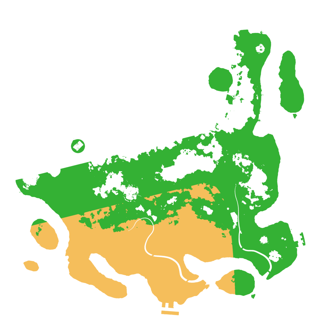 Biome Rust Map: Procedural Map, Size: 3700, Seed: 306083520