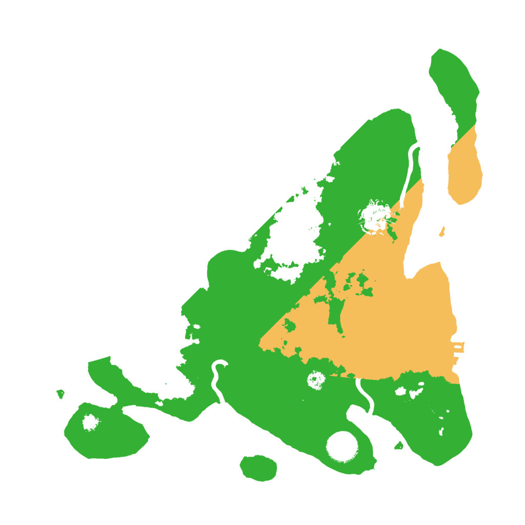 Biome Rust Map: Procedural Map, Size: 3000, Seed: 39628