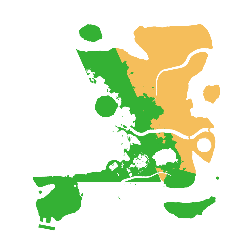Biome Rust Map: Procedural Map, Size: 3000, Seed: 968430826