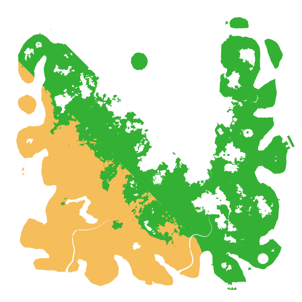 Biome Rust Map: Procedural Map, Size: 5000, Seed: 11452