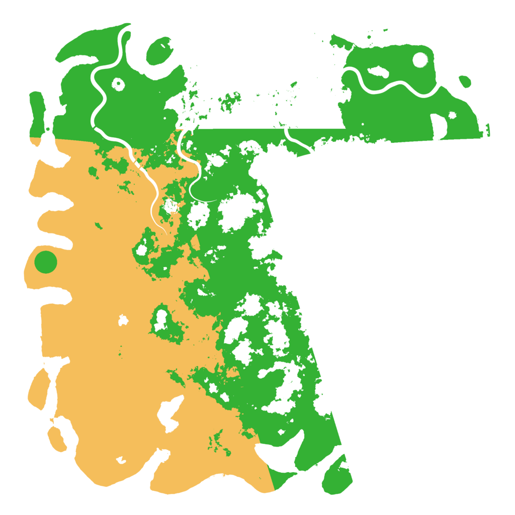 Biome Rust Map: Procedural Map, Size: 6000, Seed: 25542