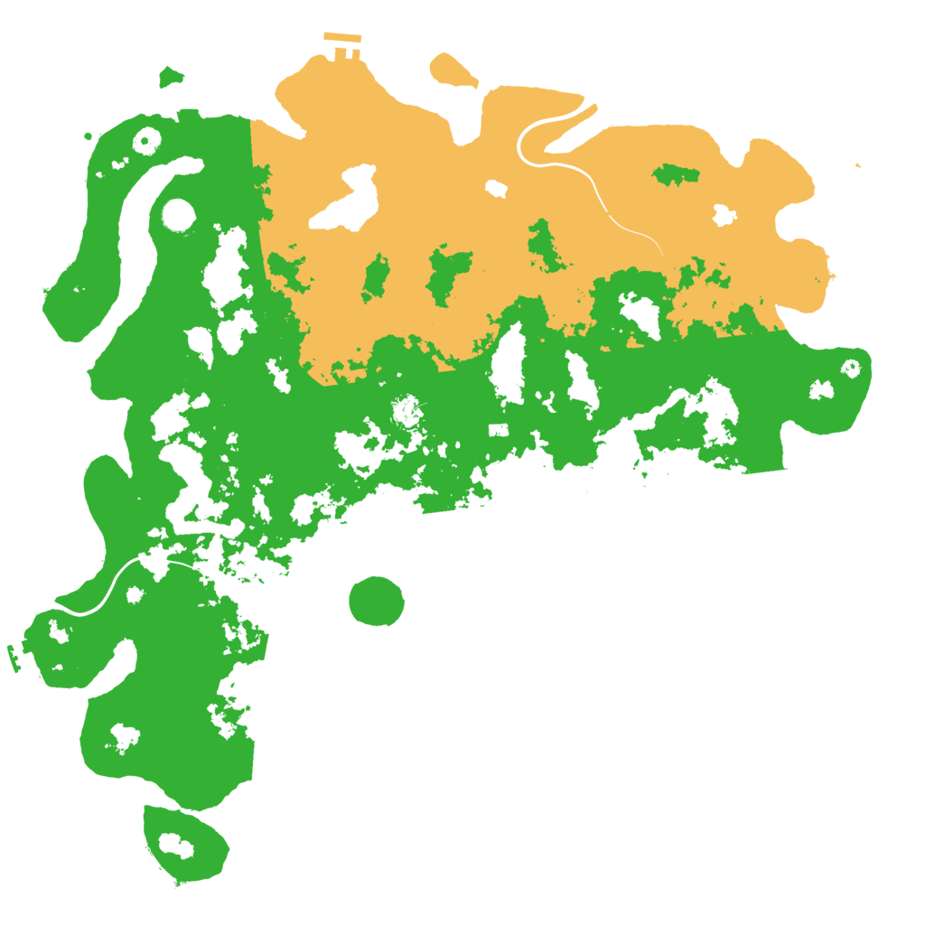 Biome Rust Map: Procedural Map, Size: 5000, Seed: 4545