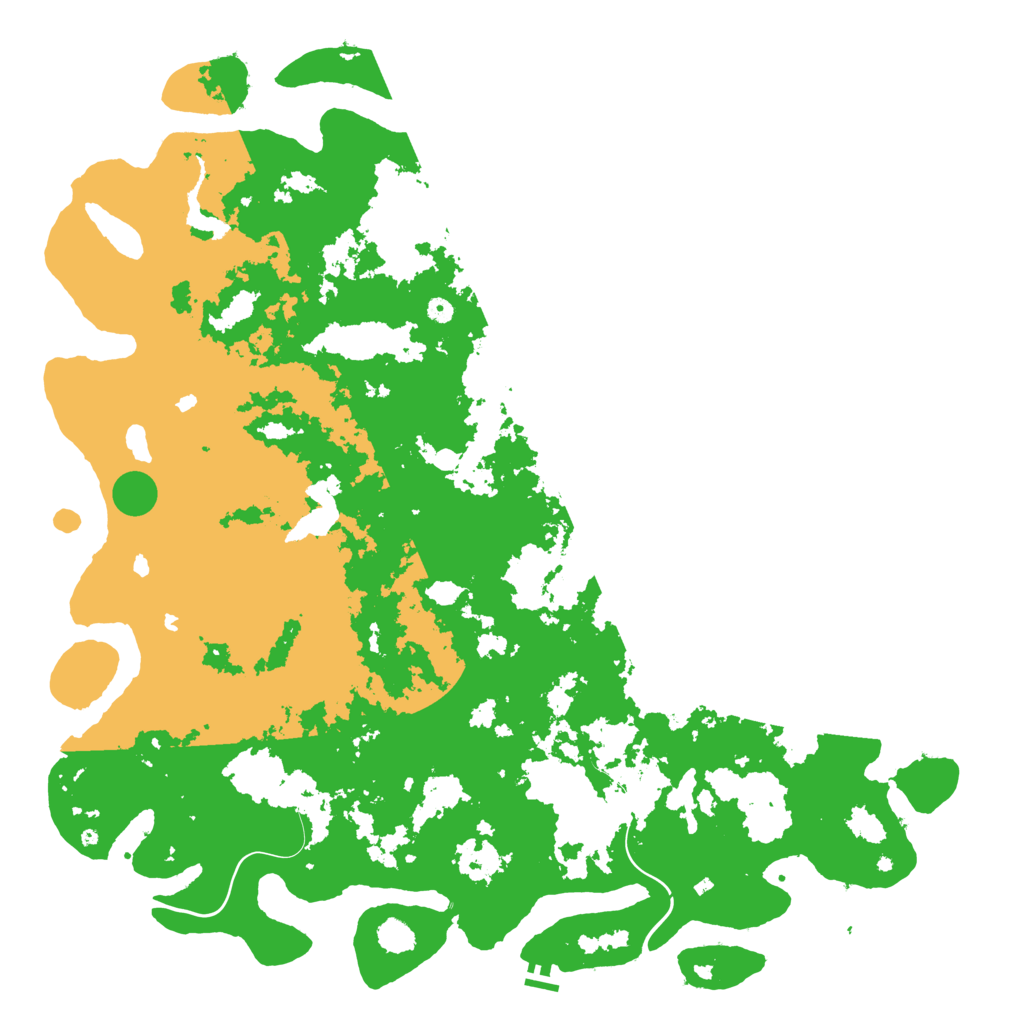 Biome Rust Map: Procedural Map, Size: 6000, Seed: 1141609948