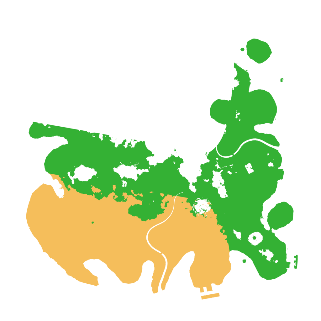 Biome Rust Map: Procedural Map, Size: 3550, Seed: 231929