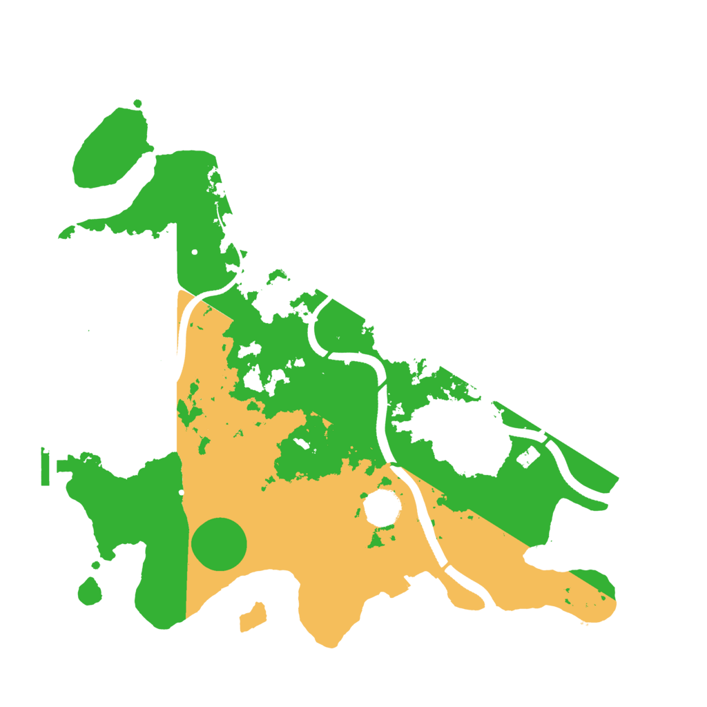 Biome Rust Map: Procedural Map, Size: 3500, Seed: 161915573