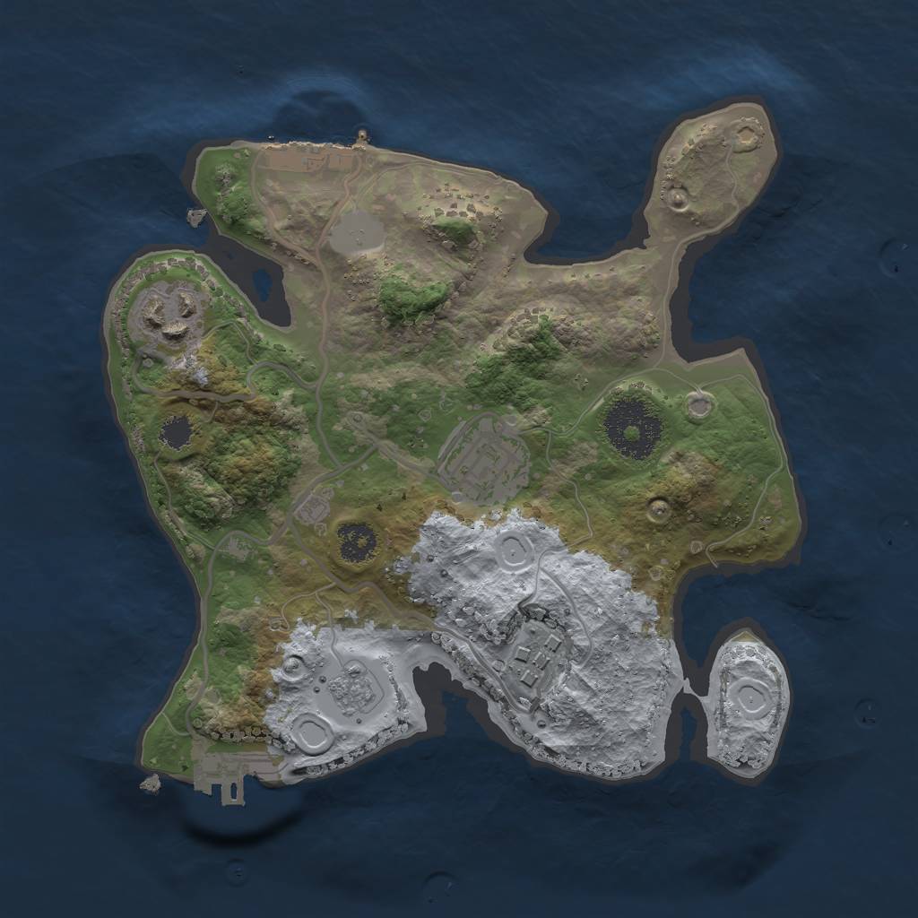 Rust Map: Procedural Map, Size: 2400, Seed: 29082022, 11 Monuments