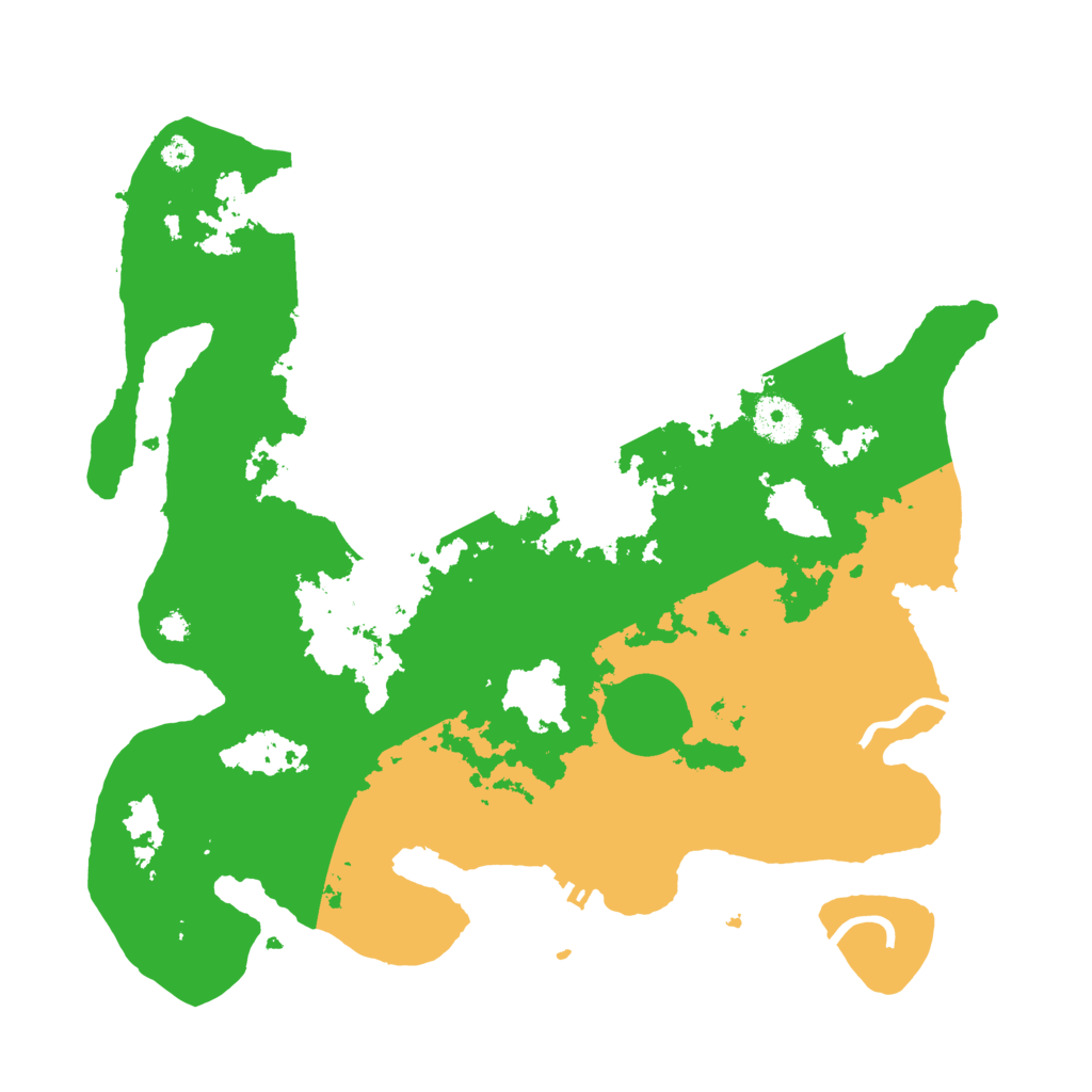 Biome Rust Map: Procedural Map, Size: 3500, Seed: 19988