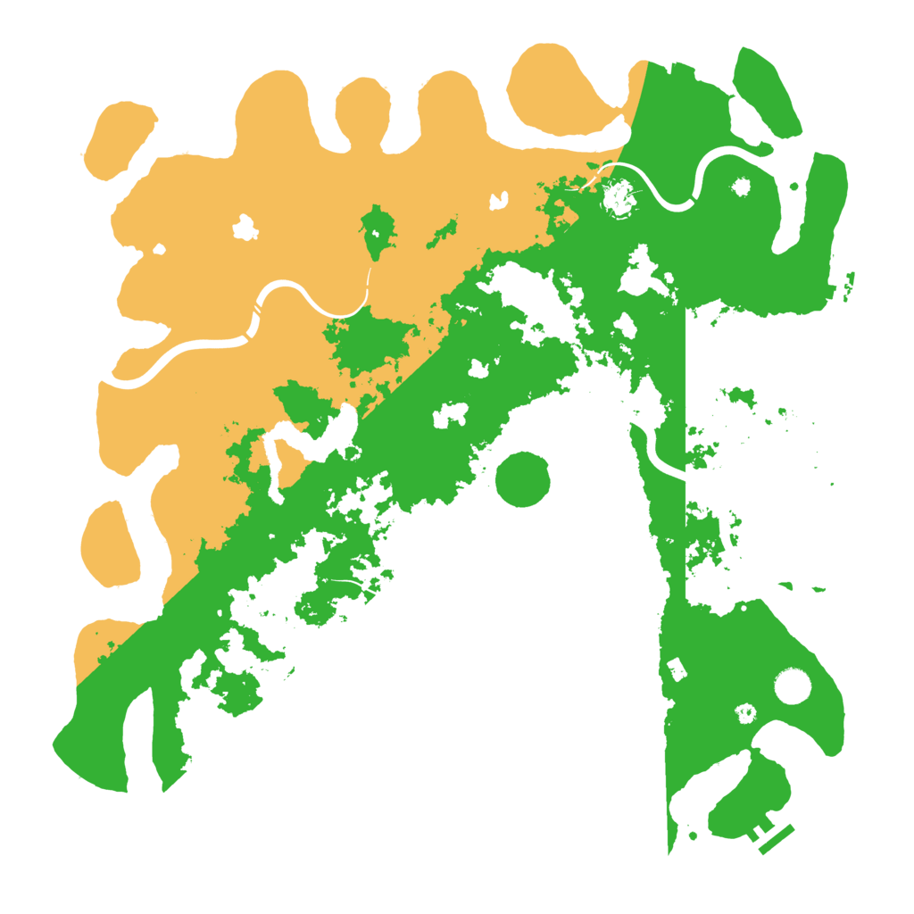 Biome Rust Map: Procedural Map, Size: 4500, Seed: 142987676