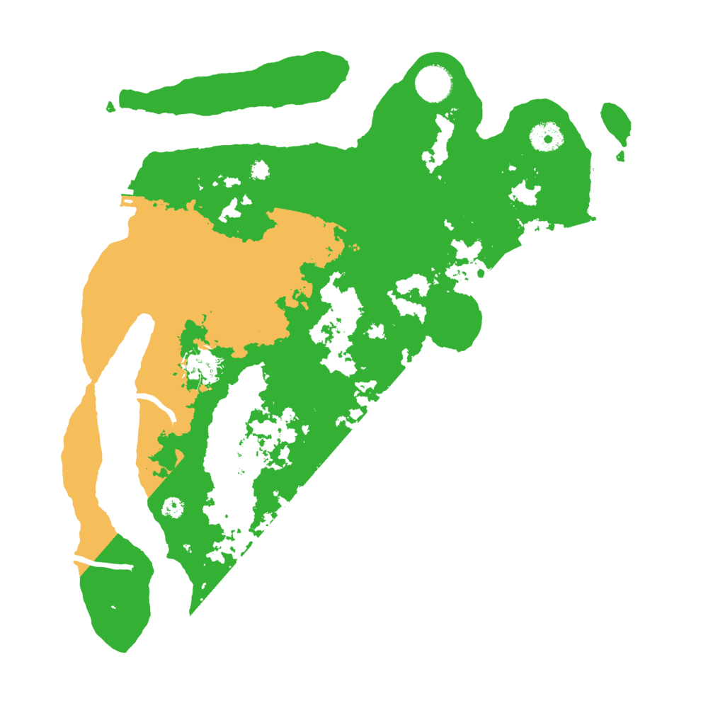 Biome Rust Map: Procedural Map, Size: 3500, Seed: 30500