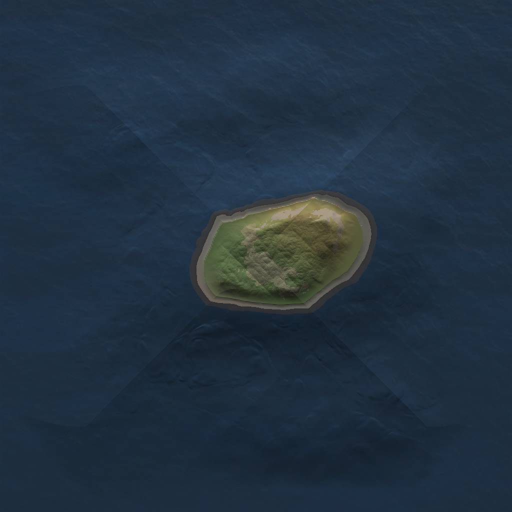 Rust Map: Barren, Size: 1000, Seed: 840947776, 2 Monuments
