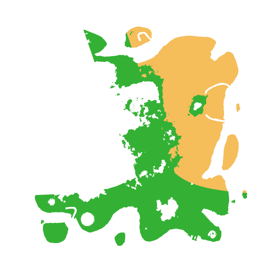 Biome Rust Map: Procedural Map, Size: 3500, Seed: 8439