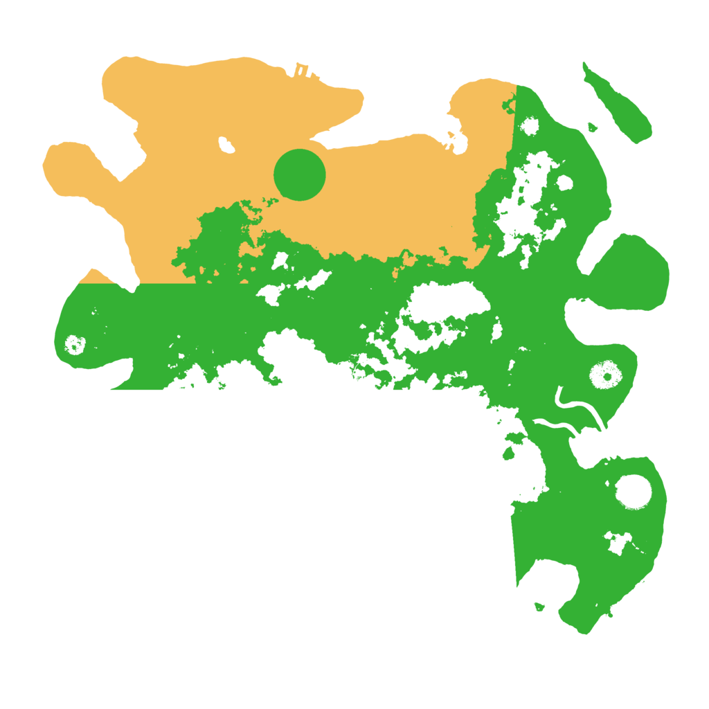 Biome Rust Map: Procedural Map, Size: 3600, Seed: 154906289