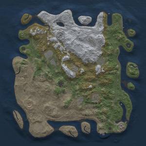 Thumbnail Rust Map: Procedural Map, Size: 4250, Seed: 546352135, 20 Monuments