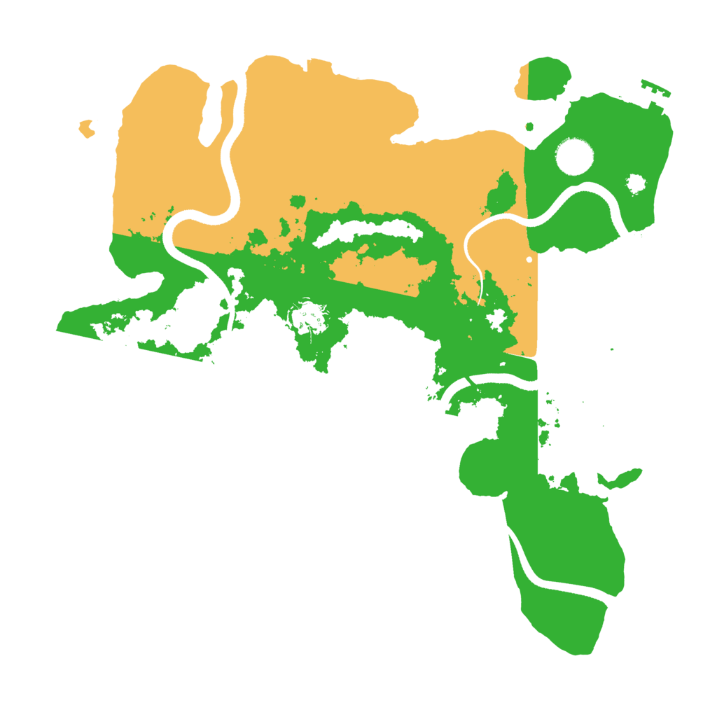 Biome Rust Map: Procedural Map, Size: 3400, Seed: 13748