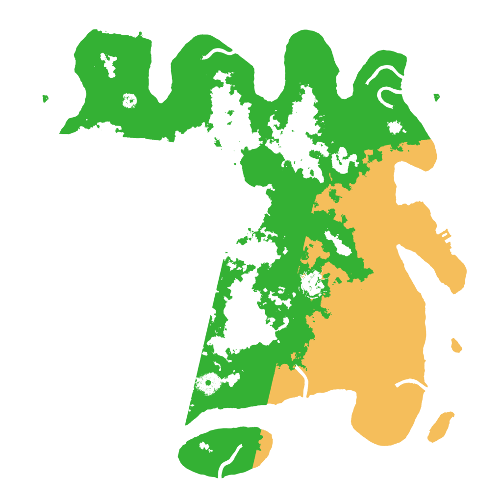 Biome Rust Map: Procedural Map, Size: 3500, Seed: 888427008