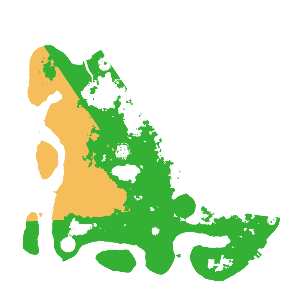 Biome Rust Map: Procedural Map, Size: 3501, Seed: 69420911