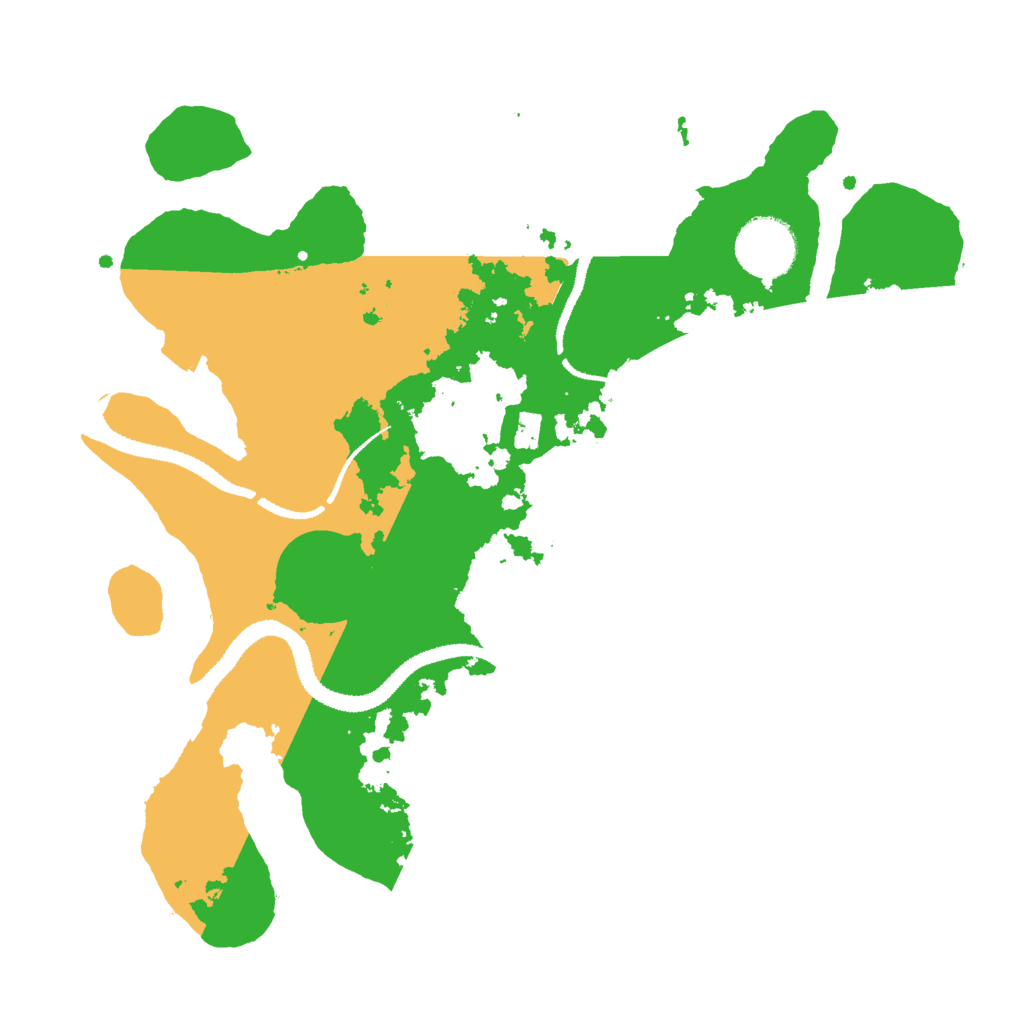 Biome Rust Map: Procedural Map, Size: 3000, Seed: 15729