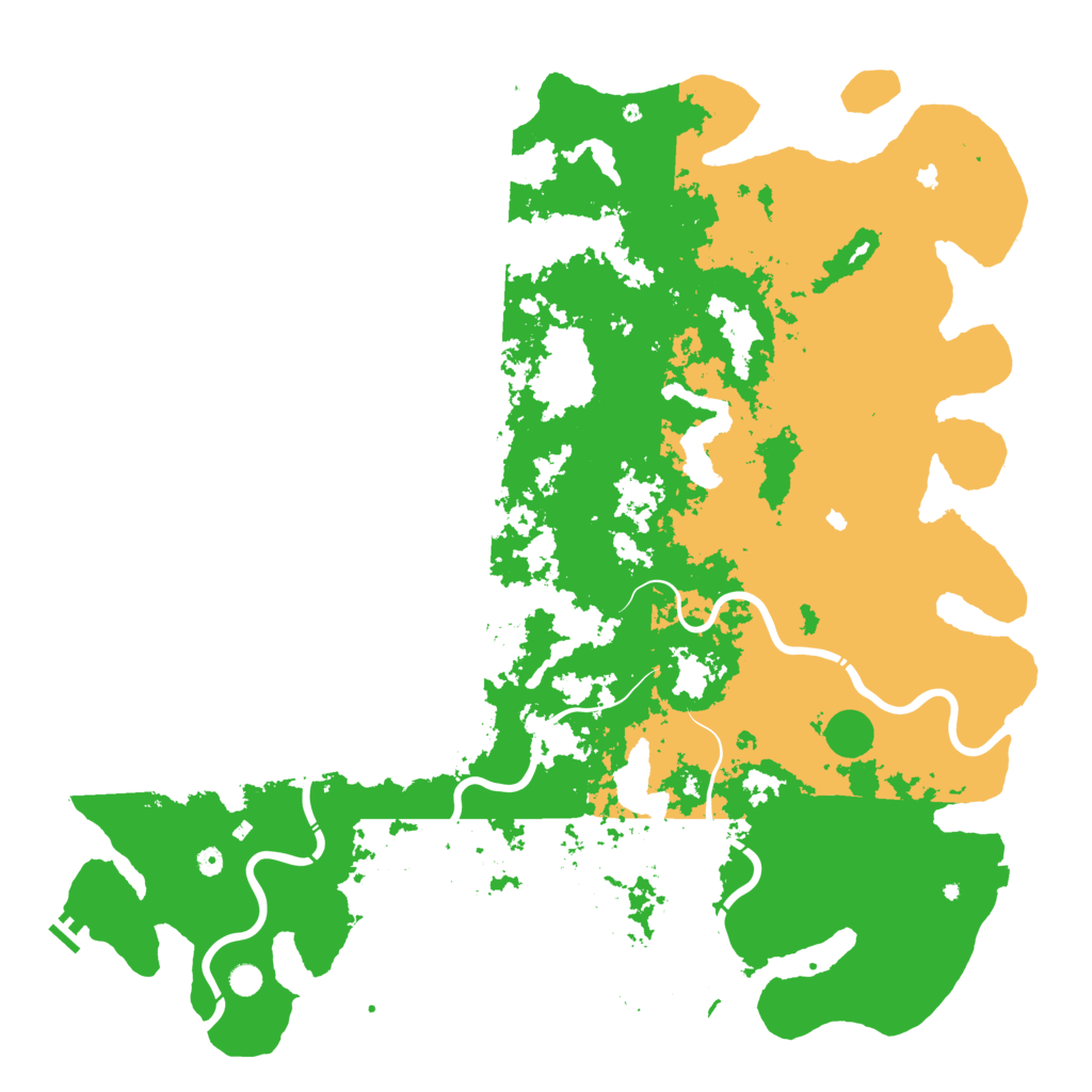Biome Rust Map: Procedural Map, Size: 6000, Seed: 1592370811