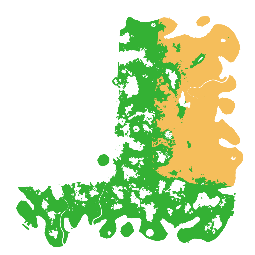 Biome Rust Map: Procedural Map, Size: 6000, Seed: 1592370811
