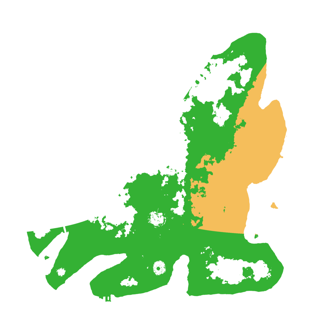 Biome Rust Map: Procedural Map, Size: 3600, Seed: 13457