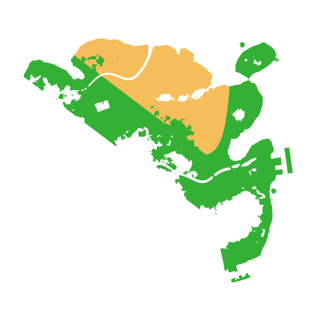 Biome Rust Map: Procedural Map, Size: 2500, Seed: 6518461