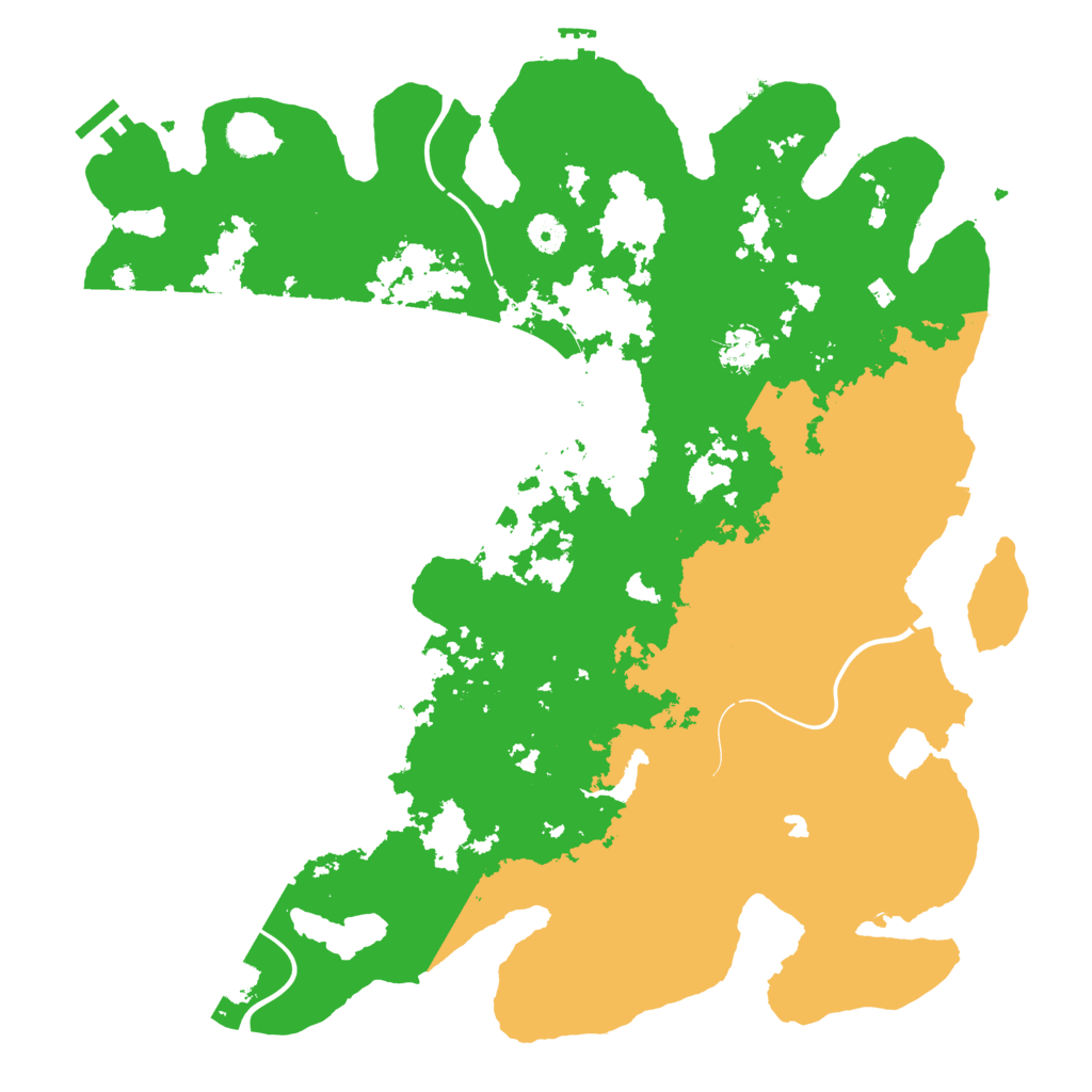 Biome Rust Map: Procedural Map, Size: 4350, Seed: 86929372