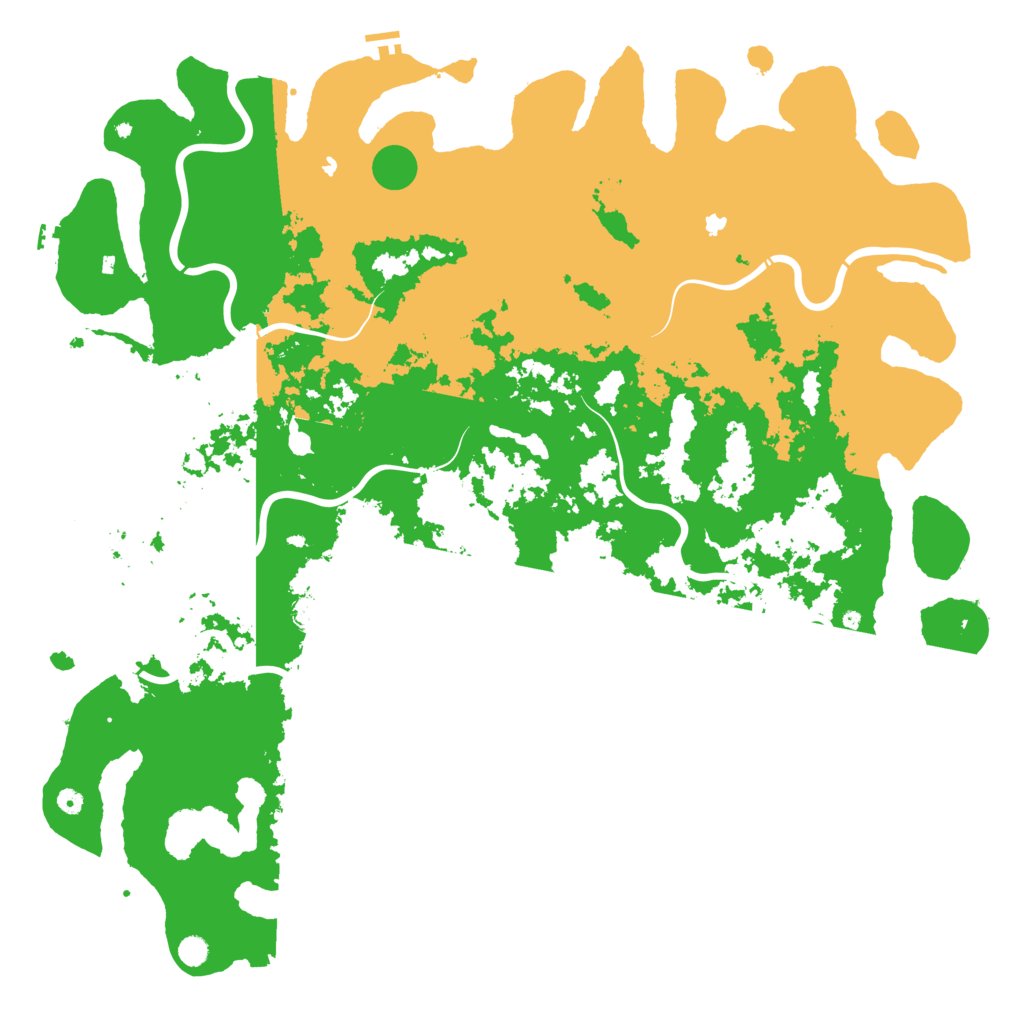 Biome Rust Map: Procedural Map, Size: 6000, Seed: 9865