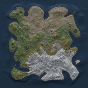 Thumbnail Rust Map: Procedural Map, Size: 3500, Seed: 9127232, 19 Monuments