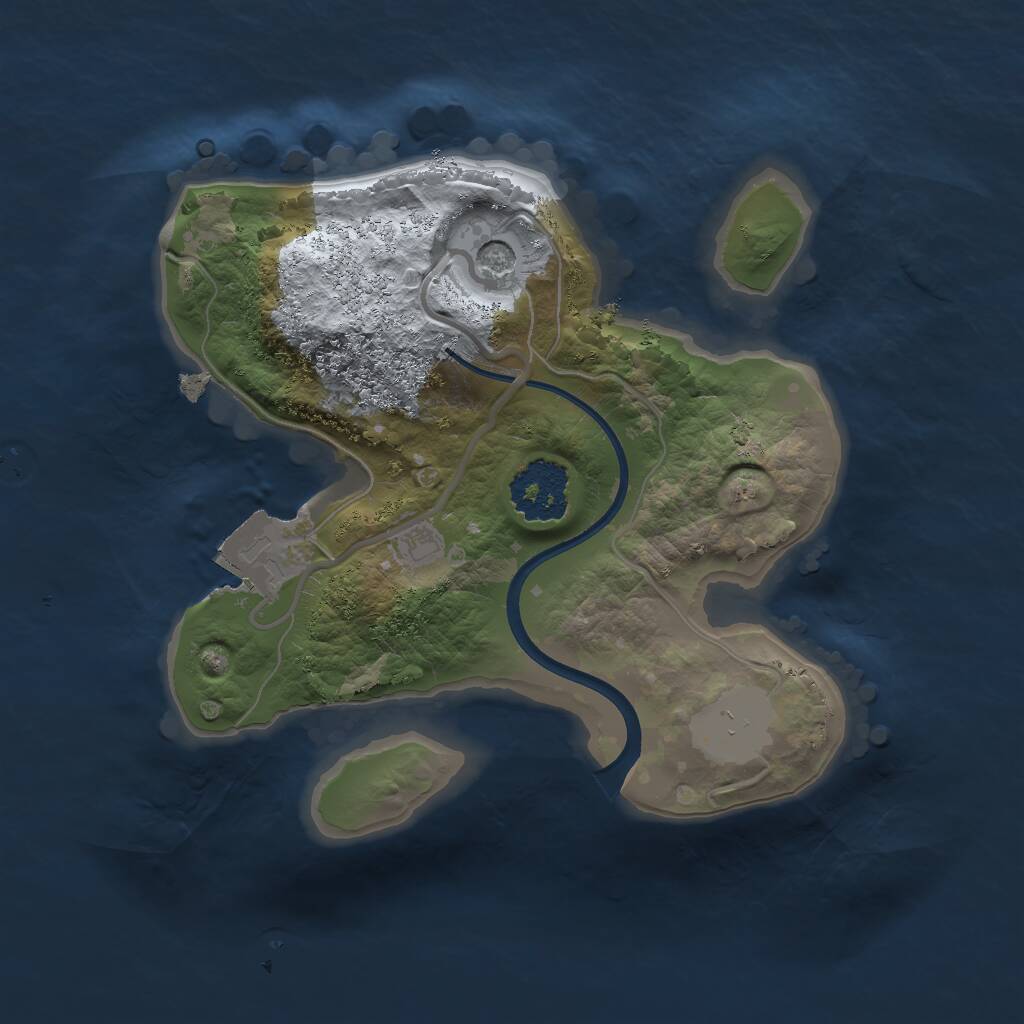 Rust Map: Procedural Map, Size: 1700, Seed: 217893556, 2 Monuments