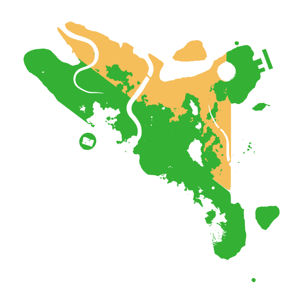 Biome Rust Map: Procedural Map, Size: 3000, Seed: 1910392840