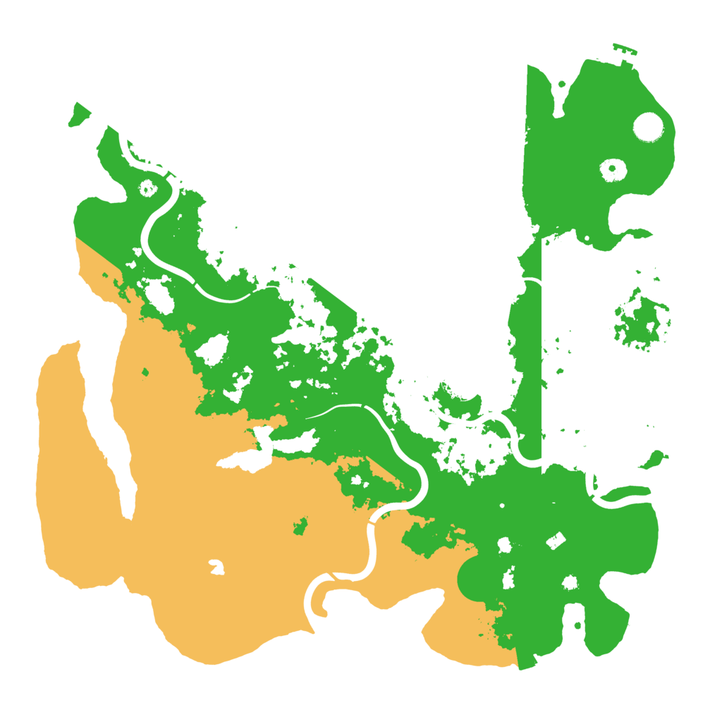 Biome Rust Map: Procedural Map, Size: 4300, Seed: 497928457