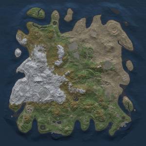 Thumbnail Rust Map: Procedural Map, Size: 4000, Seed: 7530, 18 Monuments