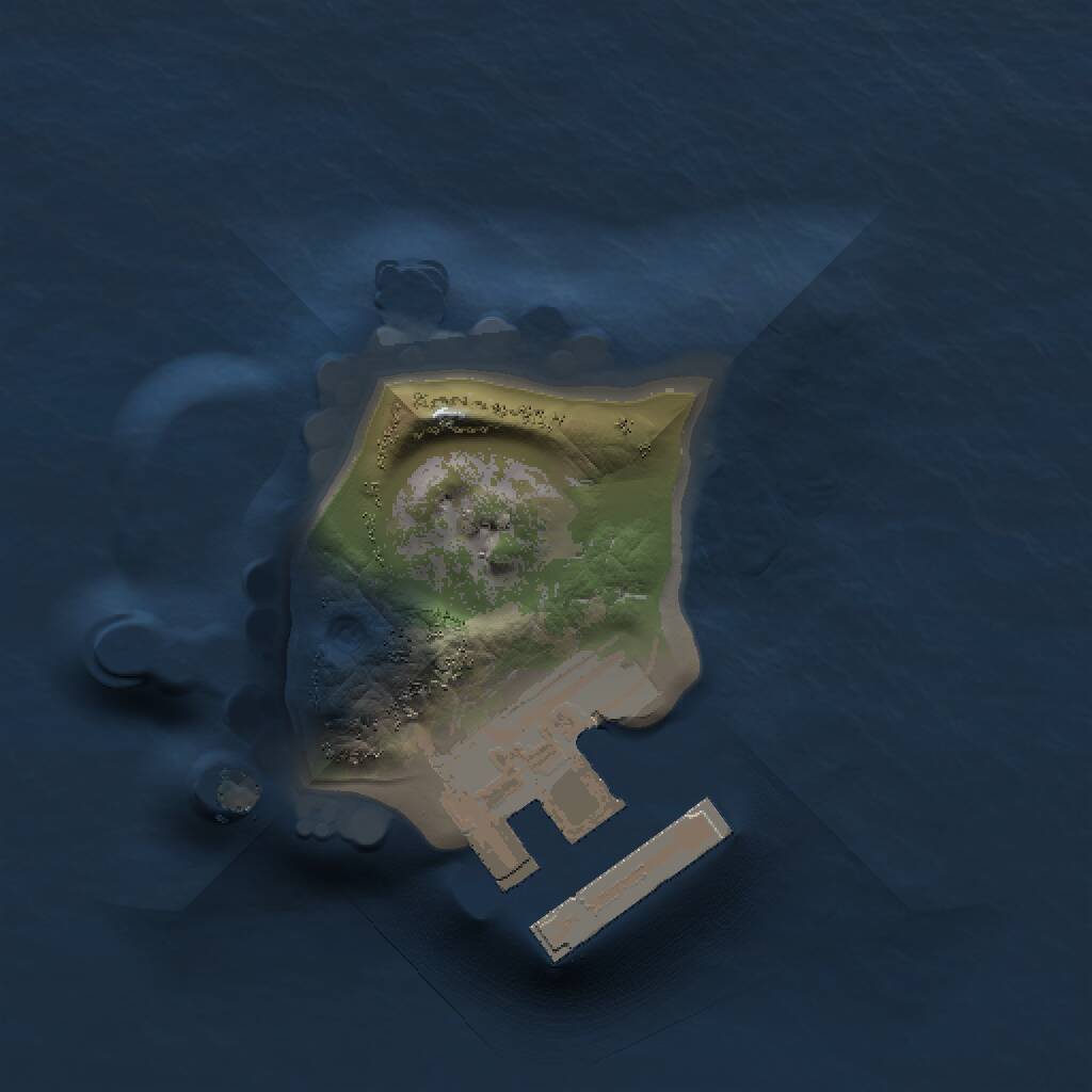 Rust Map: Procedural Map, Size: 1000, Seed: 42481635, 2 Monuments