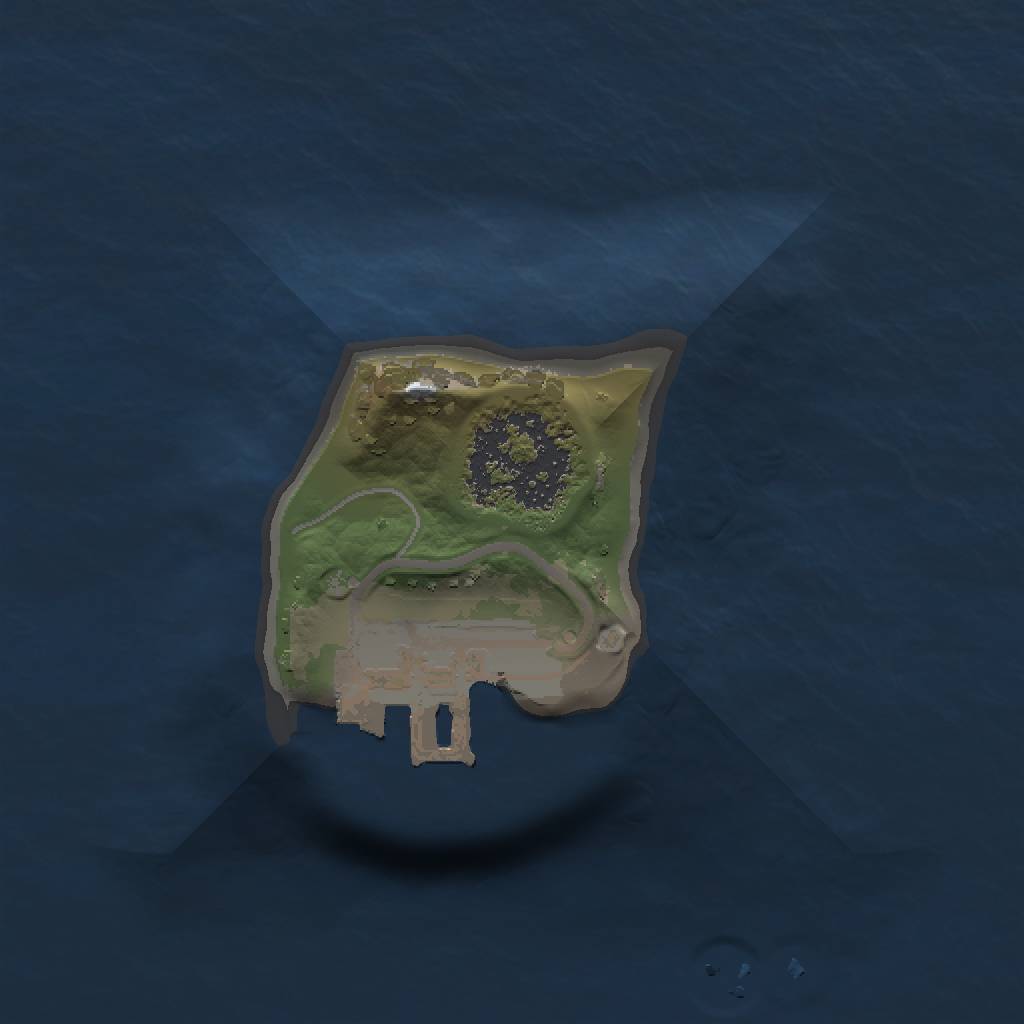 Rust Map: Procedural Map, Size: 1000, Seed: 42481635, 4 Monuments