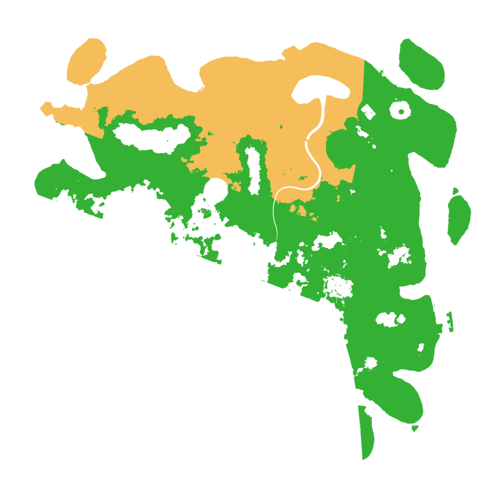 Biome Rust Map: Procedural Map, Size: 3750, Seed: 154050