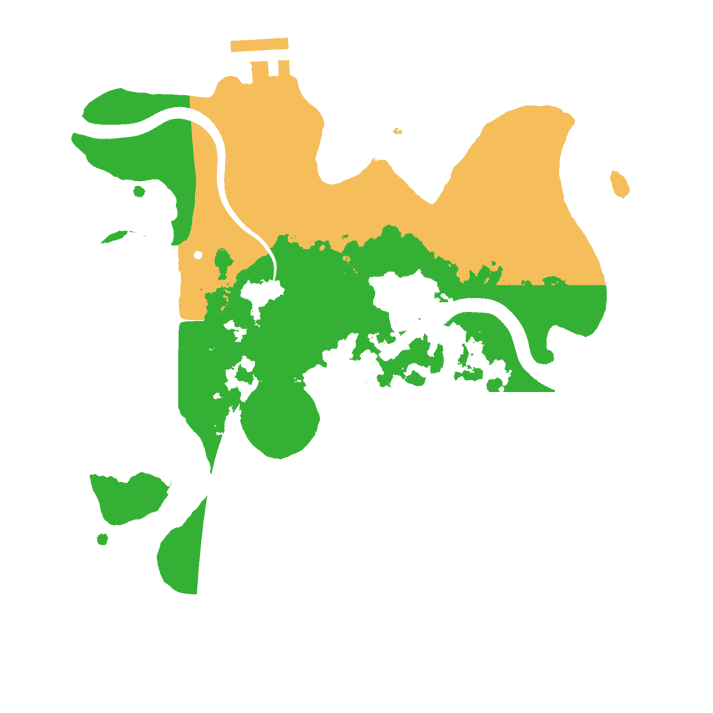 Biome Rust Map: Procedural Map, Size: 2500, Seed: 107469