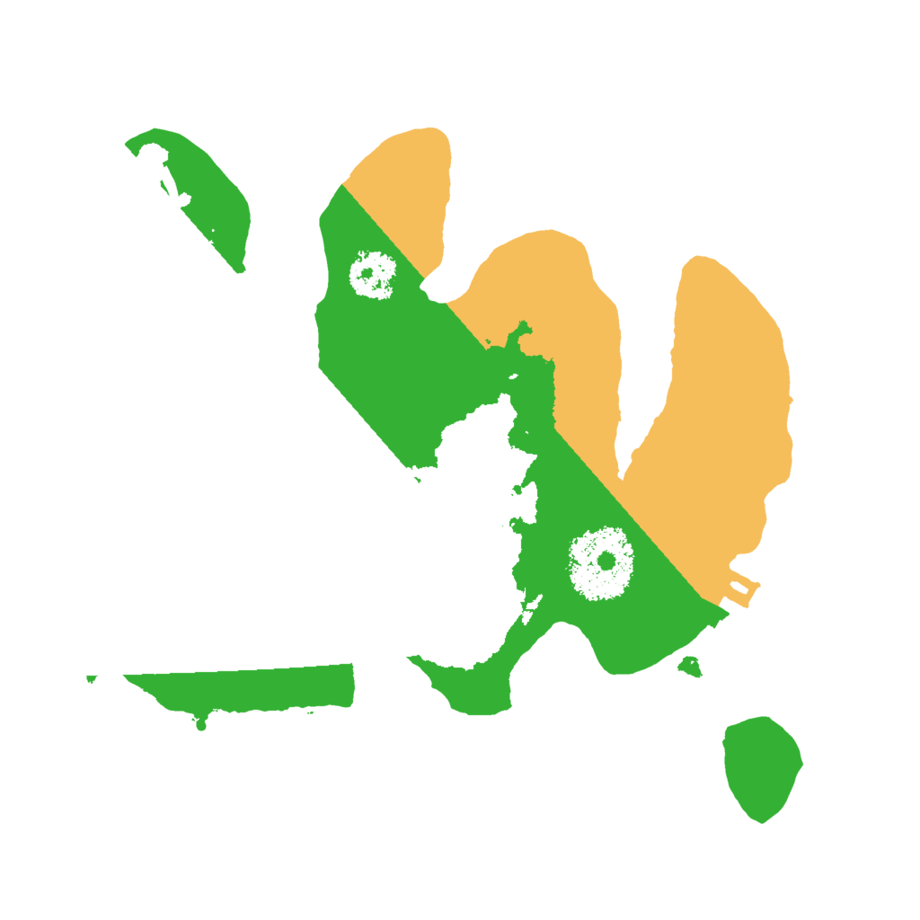 Biome Rust Map: Procedural Map, Size: 2000, Seed: 540226825