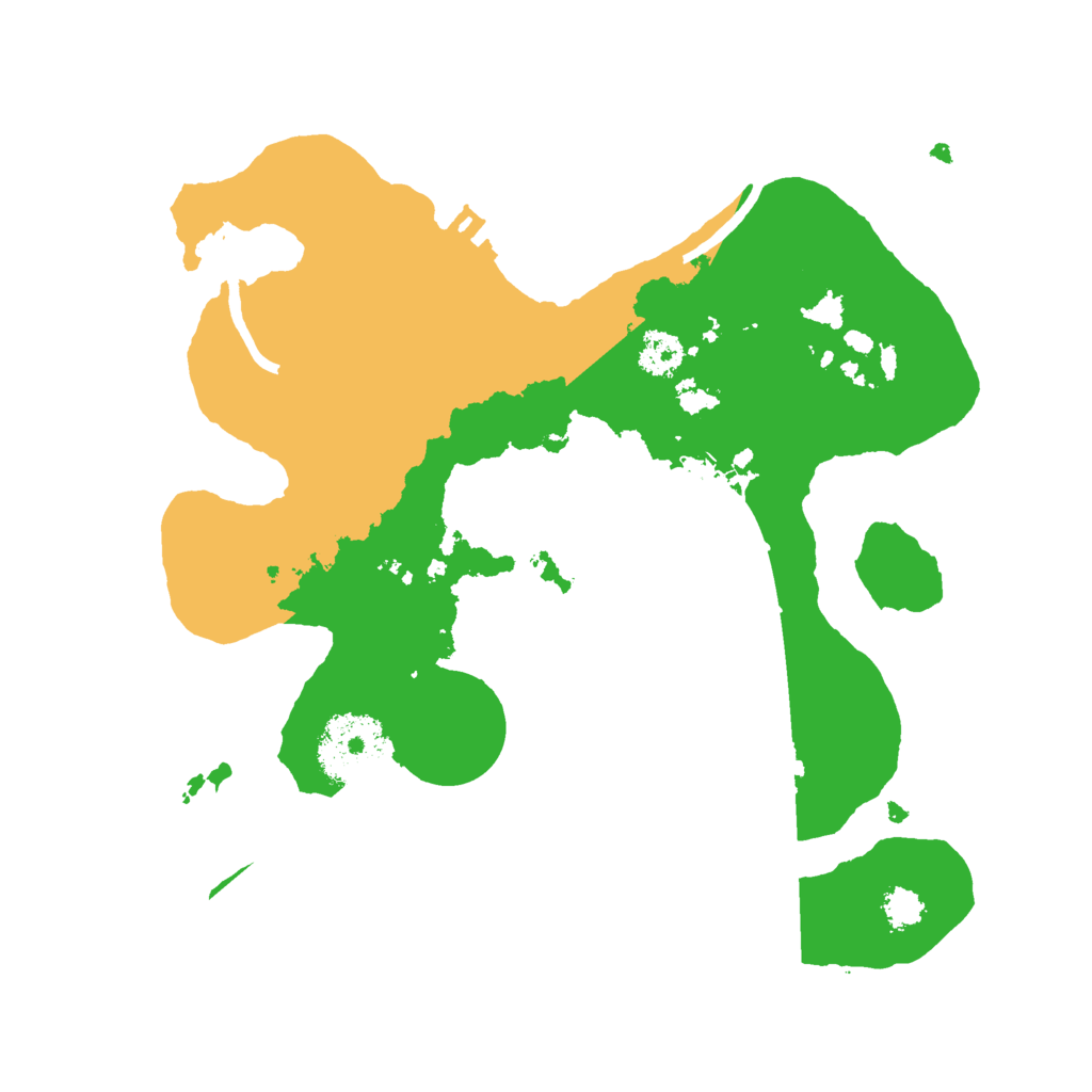 Biome Rust Map: Procedural Map, Size: 2500, Seed: 32636