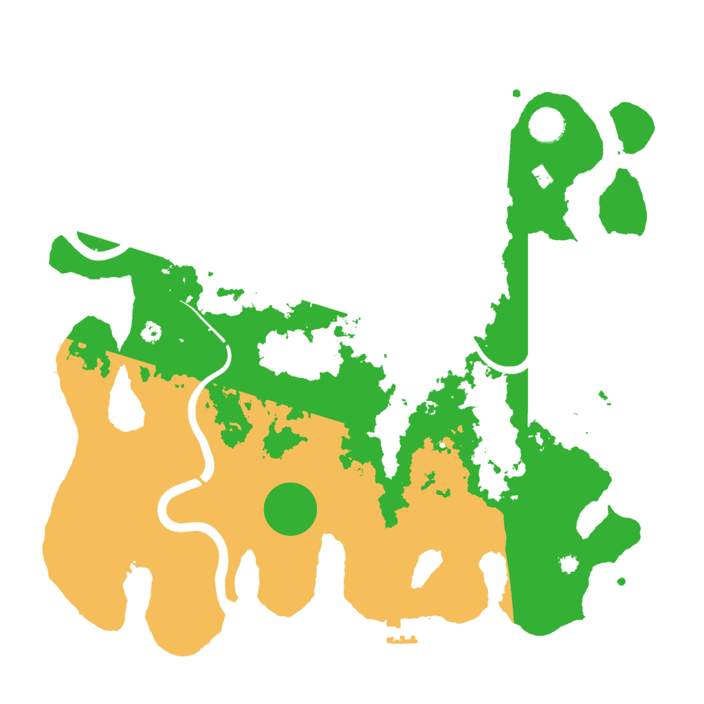 Biome Rust Map: Procedural Map, Size: 3500, Seed: 135085935