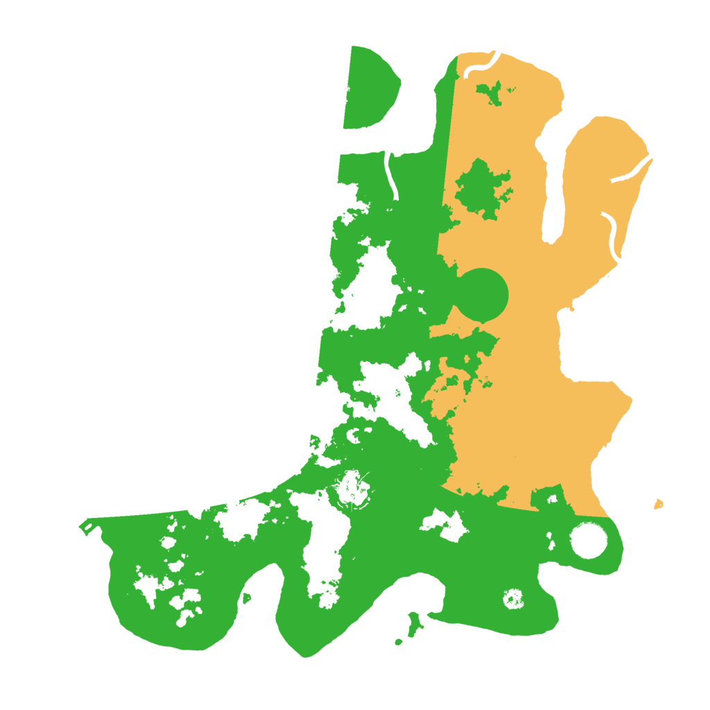Biome Rust Map: Procedural Map, Size: 3500, Seed: 32281