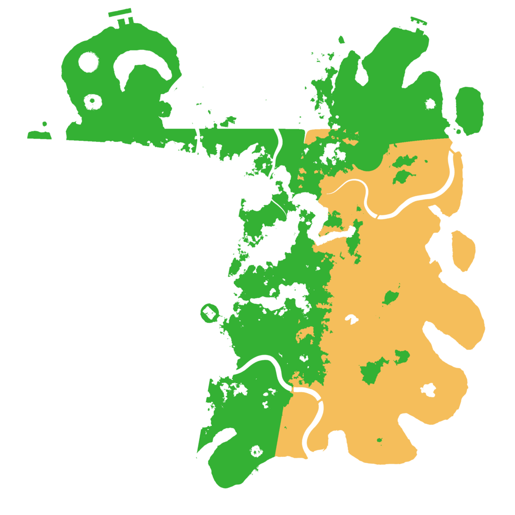 Biome Rust Map: Procedural Map, Size: 4500, Seed: 82143718