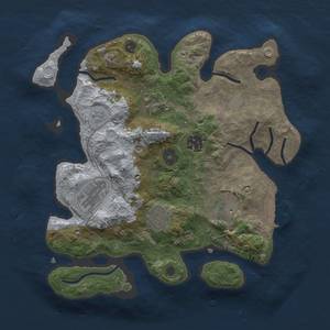 Thumbnail Rust Map: Procedural Map, Size: 3000, Seed: 1342069, 13 Monuments