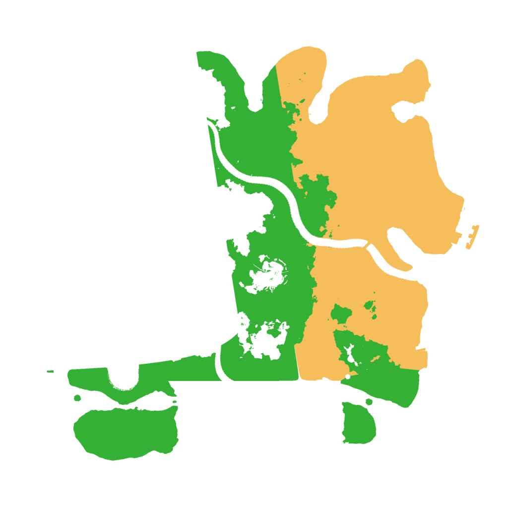 Biome Rust Map: Procedural Map, Size: 3000, Seed: 1342069