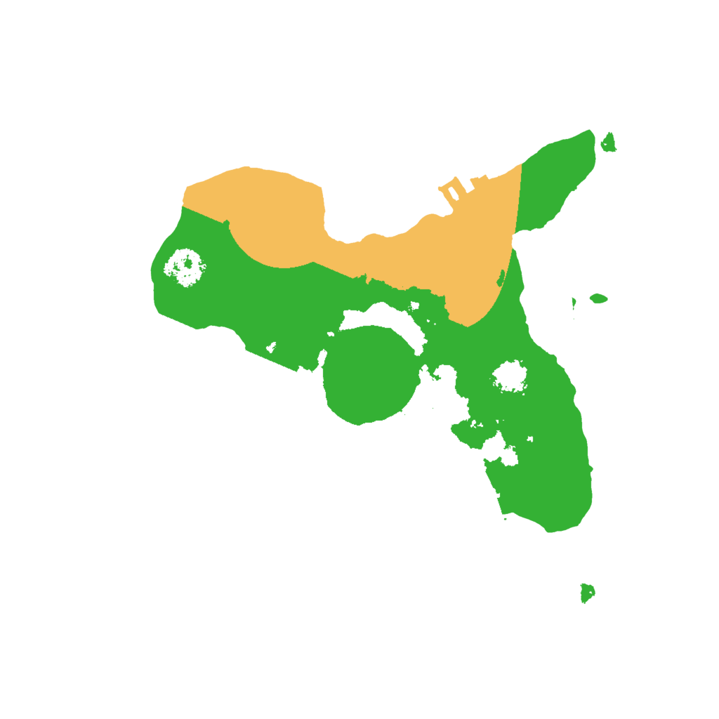 Biome Rust Map: Procedural Map, Size: 2000, Seed: 90769554