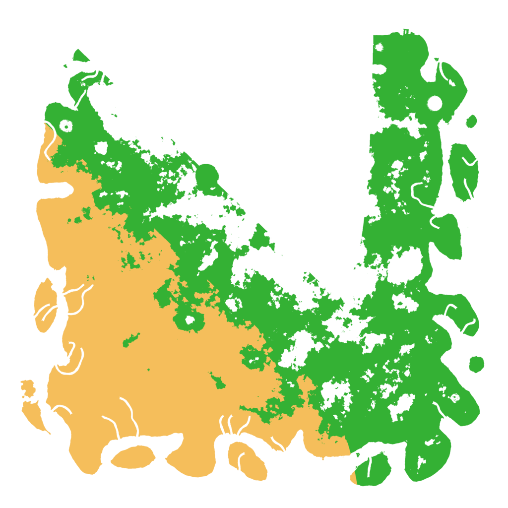 Biome Rust Map: Procedural Map, Size: 6000, Seed: 70403