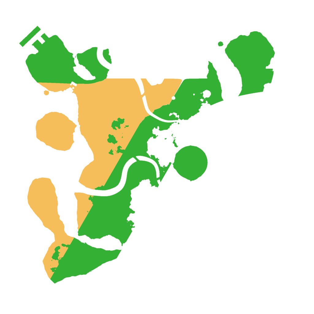 Biome Rust Map: Procedural Map, Size: 2500, Seed: 42069975